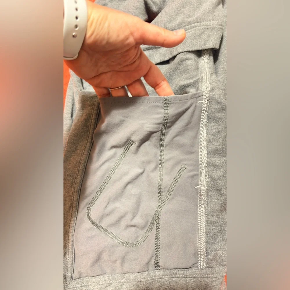 Lululemon Gray Flow and Go Cardigan Wrap Asymmetrical Open Front Women’s 4